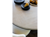 Topanga Silver Fox/Otter Round Dining Table - Ornate Home