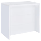 Topanga White Engineered Wood Freestanding Home Bar - Ornate Home