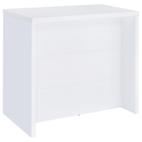 Topanga White Engineered Wood Freestanding Home Bar - Ornate Home