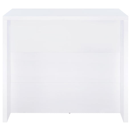 Topanga White Engineered Wood Freestanding Home Bar - Ornate Home