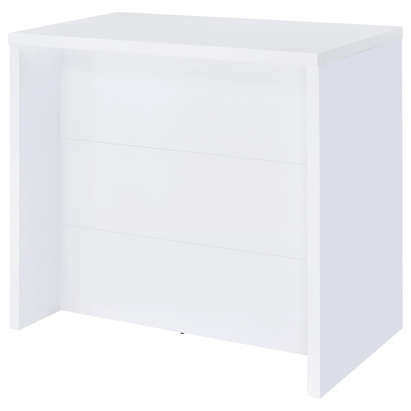 Topanga White Engineered Wood Freestanding Home Bar - Ornate Home