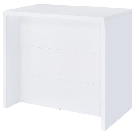 Topanga White Engineered Wood Freestanding Home Bar - Ornate Home