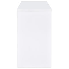 Topanga White Engineered Wood Freestanding Home Bar - Ornate Home