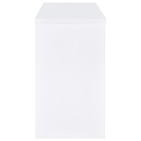 Topanga White Engineered Wood Freestanding Home Bar - Ornate Home