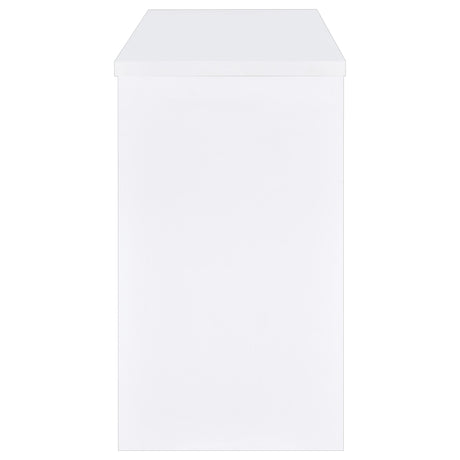 Topanga White Engineered Wood Freestanding Home Bar - Ornate Home