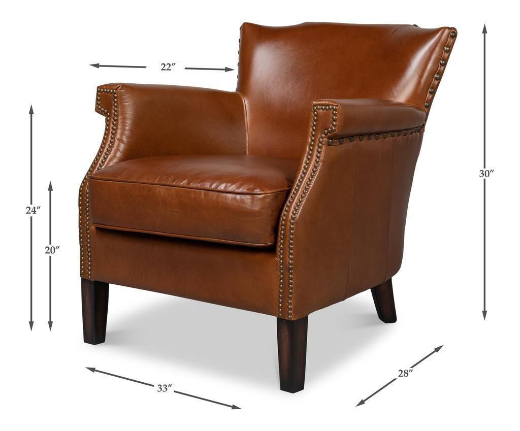 Topeka Brown Chair - Ornate Home