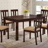 Topeka Brown Cherry 7 Pc. Dining Table Set - Ornate Home