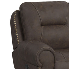 Topeka Rocky Brown Recliner - Ornate Home