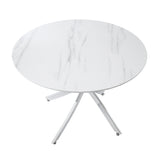 Topeka White/Black 5-Piece Dining Table Set - Ornate Home