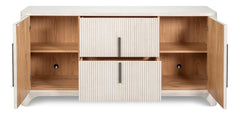 Topsail White Credenza - Ornate Home
