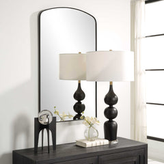 Tordera Black Arch Mirror - Ornate Home