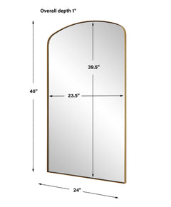 Tordera Brass Arch Mirror - Ornate Home
