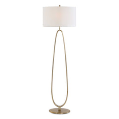 Tordin Brass Geometric Floor Lamp - Ornate Home