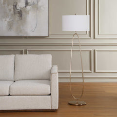 Tordin Brass Geometric Floor Lamp - Ornate Home