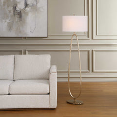 Tordin Brass Geometric Floor Lamp - Ornate Home
