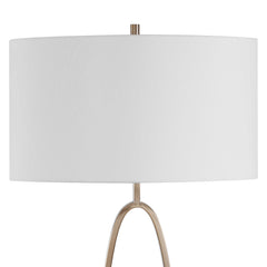Tordin Brass Geometric Floor Lamp - Ornate Home