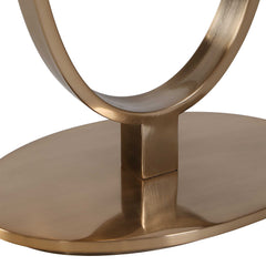 Tordin Brass Geometric Floor Lamp - Ornate Home