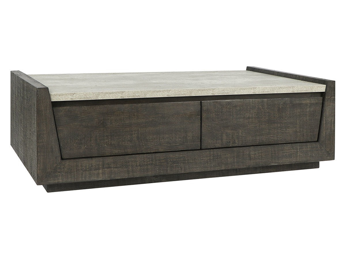 Tori Dark Brown 58" Coffee Table - Ornate Home