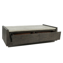 Tori Dark Brown 58" Coffee Table - Ornate Home