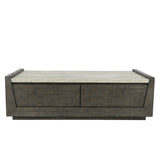 Tori Dark Brown 58" Coffee Table - Ornate Home