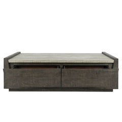 Tori Dark Brown 58" Coffee Table - Ornate Home