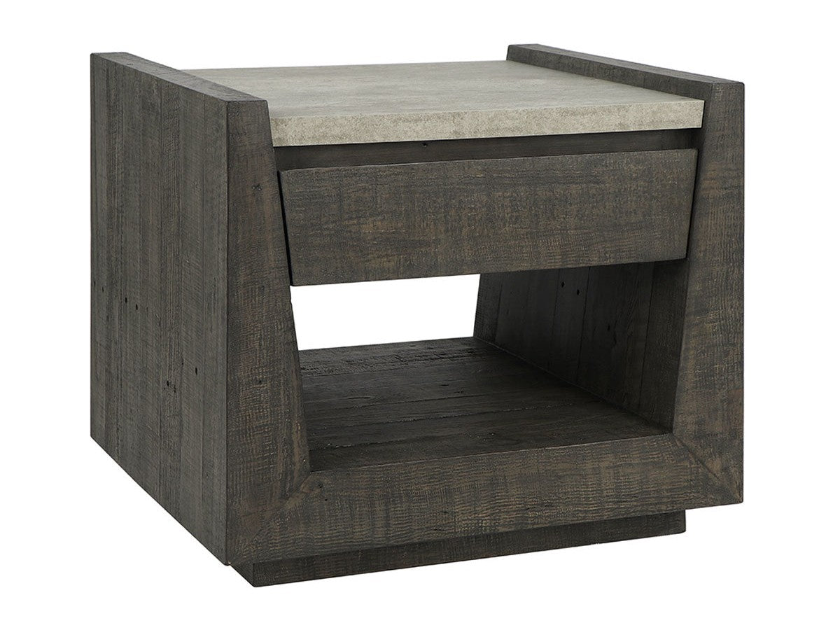 Tori Dark Brown End Table - Ornate Home