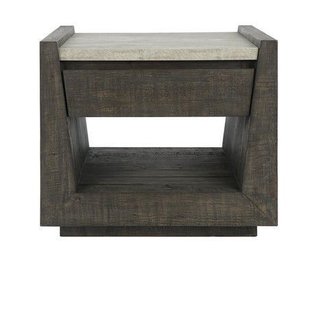 Tori Dark Brown End Table - Ornate Home