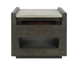 Tori Dark Brown End Table - Ornate Home