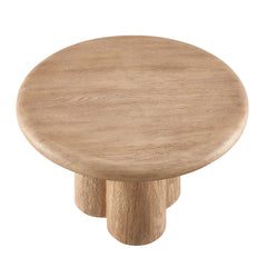 Tori Oak 31 Inch Round Indoor and Outdoor Patio Coffee Table - Ornate Home