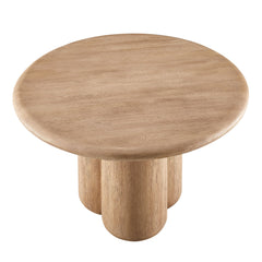 Tori Oak 48 Inch Round Indoor and Outdoor Patio Dining Table - Ornate Home