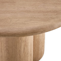 Tori Oak 48 Inch Round Indoor and Outdoor Patio Dining Table - Ornate Home