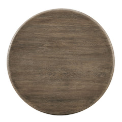 Tori Weathered Walnut 31 Inch Round Indoor and Outdoor Patio Coffee Table - Ornate Home