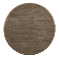 Tori Weathered Walnut 48 Inch Round Indoor and Outdoor Patio Dining Table - Ornate Home