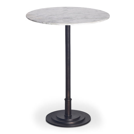 Tori White Marble Outdoor Bar Table - Ornate Home