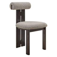 Torian Wenge Taupe Boucle Fabric Dining Chair (Set of 2) - Ornate Home