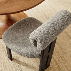 Torian Wenge Taupe Boucle Fabric Dining Chair (Set of 2) - Ornate Home