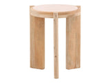 Torin Beige/Natural Side Table - Ornate Home