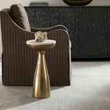 Torin Brass Marble & Drink Table - Ornate Home