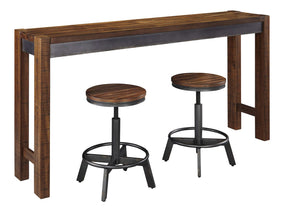 Torjin Brown & Gray Counter Height Dining Room Set / 3pc (Online Special Price) - Ornate Home