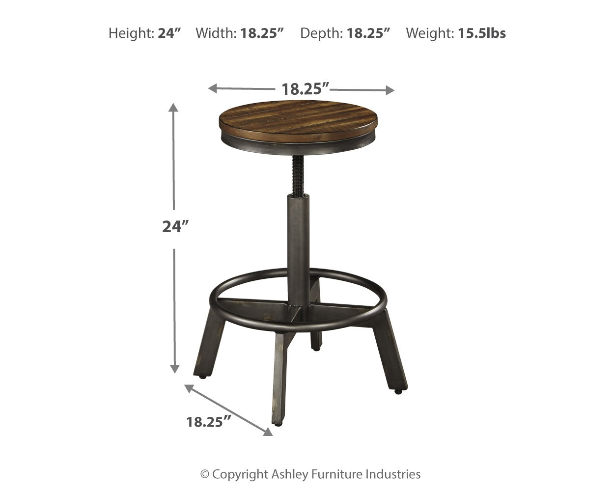 Torjin Brown/Gray Counter Height Dining Table and 2 Barstools (Online Special Price) - Ornate Home