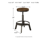 Torjin Brown/Gray Counter Height Dining Table with 4 Barstools (Online Special Price) - Ornate Home