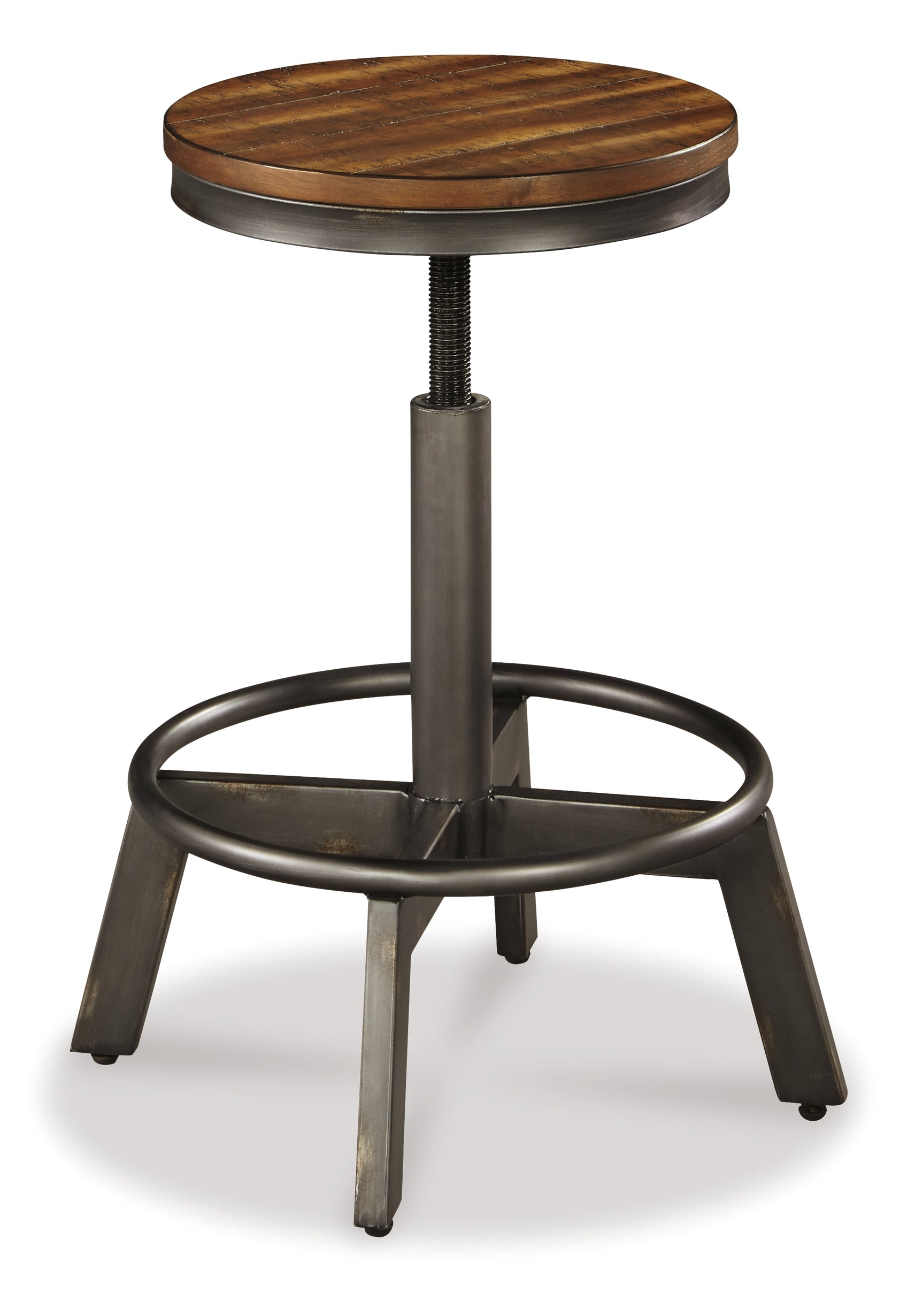 Torjin Brown/Gray Counter Height Dining Table with 4 Barstools - Ornate Home