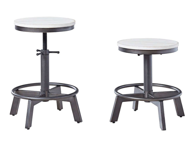 Torjin Vintage White Counter Height Bar Stool (Set of 2) (Online Special Price) - Ornate Home