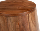 Tornos Walnut & Deep Blue Side Table - Ornate Home