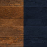 Tornos Walnut & Deep Blue Side Table - Ornate Home