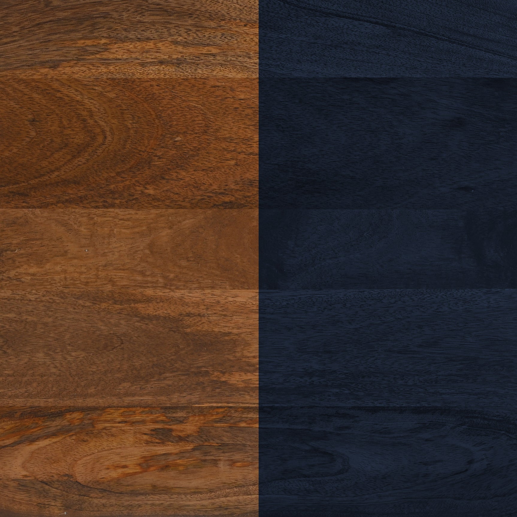 Tornos Walnut & Deep Blue Side Table - Ornate Home