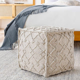 Toronto Hand Woven Wool Pouf - Ornate Home