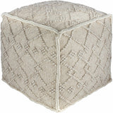 Toronto Hand Woven Wool Pouf - Ornate Home
