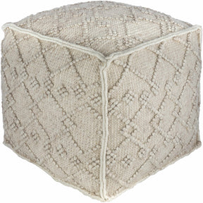 Toronto Hand Woven Wool Pouf - Ornate Home