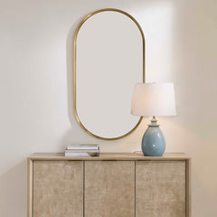Torrado Brass Oval Mirror - Ornate Home